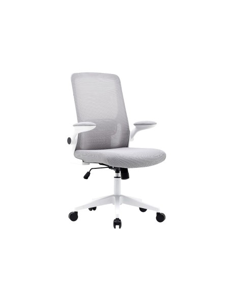 Silla q-connect oficina alba malla base metalica alt max 1110 anc 610 prof 580 ruedas premium color gris