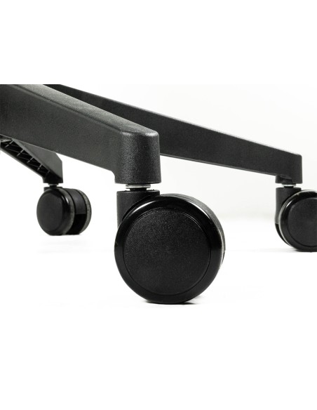 Silla q-connect oficina alba malla base metalica alt max 1110 anc 610 prof 580 ruedas premium color negro