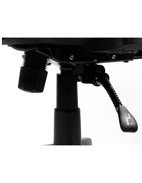 Silla q-connect oficina alba malla base metalica alt max 1110 anc 610 prof 580 ruedas premium color negro