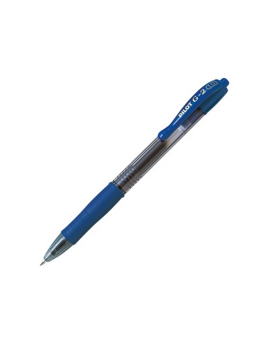 Boligrafo pilot g-2 azul tinta gel retractil...