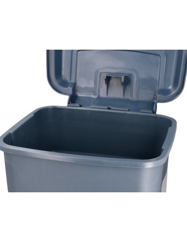 Papelera contenedor q-connect plastico con tapa...