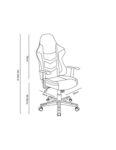 Silla q-connect gaming orvieto simil piel base...