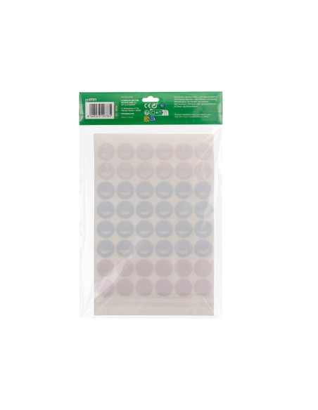 Gomets escolar liderpapel caras bolsa de 12 hojas 48 caras por hoja colores surtidos