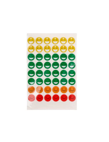 Gomets escolar liderpapel caras bolsa de 12...