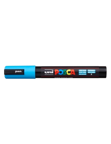 Rotulador uni posca pc-5m azul claro