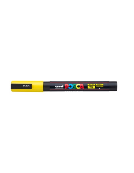 Rotulador uni posca pc-3m amarillo