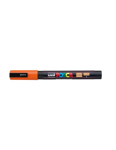 Rotulador uni posca pc-3m naranja