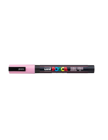 Rotulador uni posca pc-3m rosa claro
