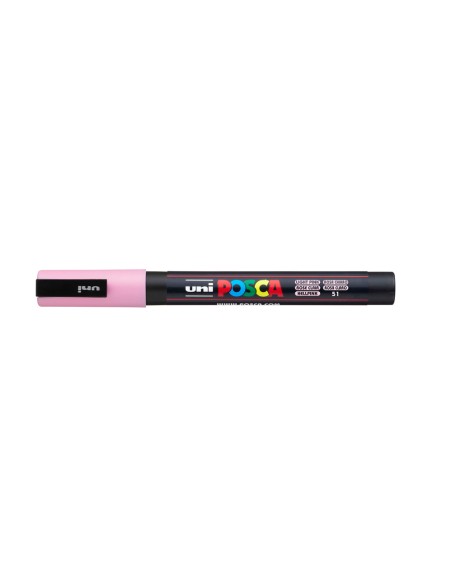 Rotulador uni posca pc-3m rosa claro