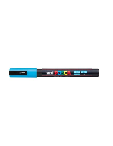 Rotulador uni posca pc-3m azul claro