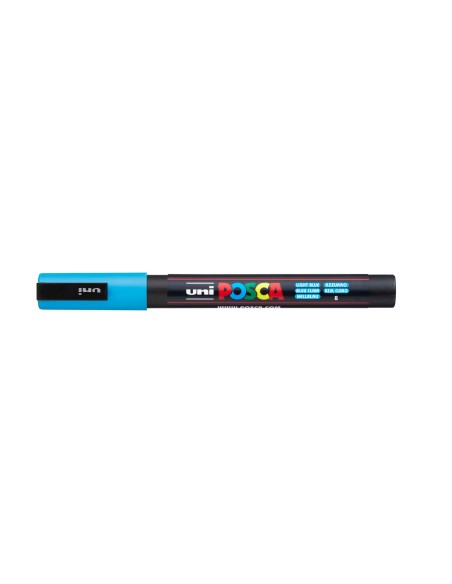 Rotulador uni posca pc-3m azul claro