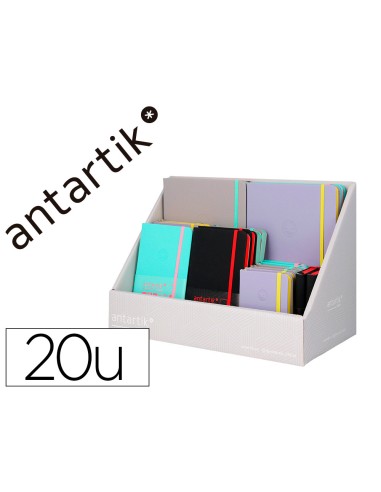Cuaderno con gomilla antartik note tapa dura...