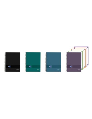 Cuaderno espiral oxford europeanbook multi tapa...