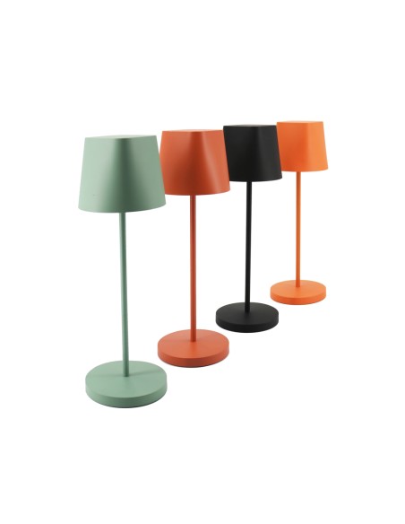 Lampara de escritorio unilux 13w 150lm recargable autonomia 6 horas verde