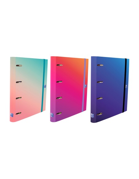 Carpeta 4 anillas oxford europeanbinder gradient tapa extradura din a4 + recambio 120 hojas horizontal