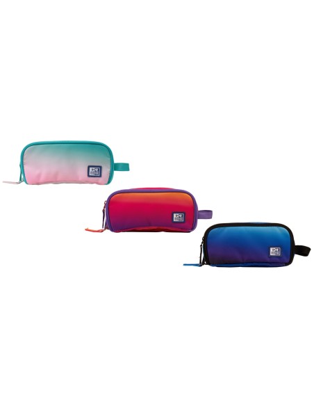 Estuche portatodo oxford kangoo gradient surtidos tres cremalleras 80x100x220 mm