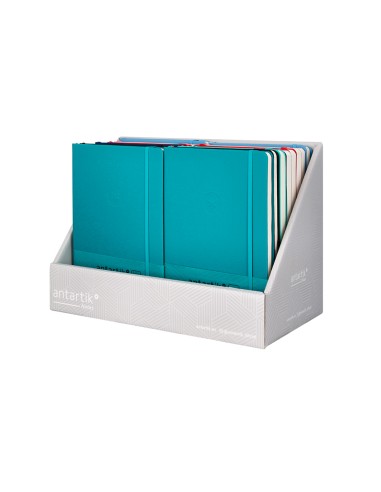Cuaderno con gomilla antartik note tapa blanda...