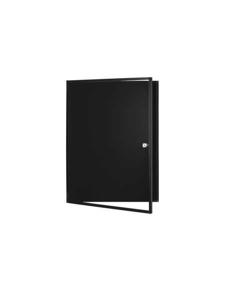 Vitrina de anuncios bi-office new gen magnetica acero lacado 9xa4 para interior color negro 696x933x36 mm