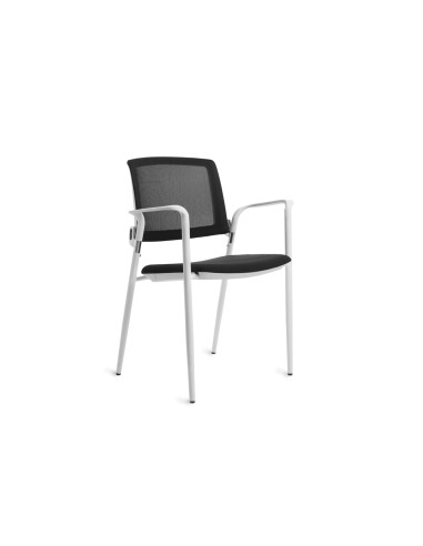 Silla rocada confidente brazos fijos estructura...