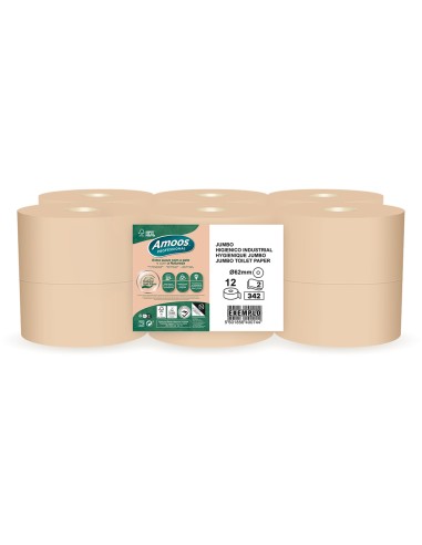 Papel higienico amoos naturally jumbo...