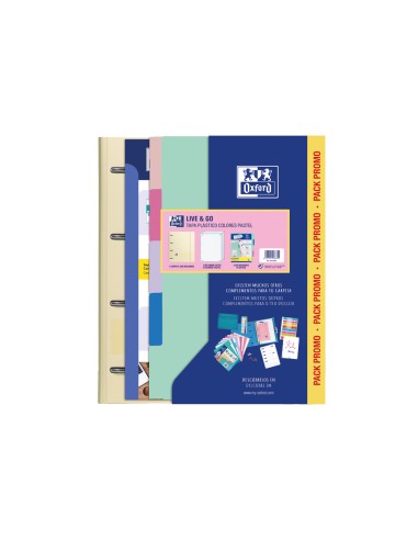 Pack carpeta con recambio oxford ebinder l&g...