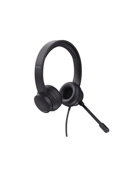Auricular trust ayda diadema con microfono usb color negro