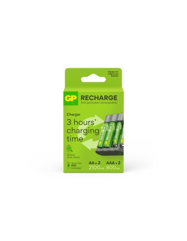 Cargador de pilas recargables gp usb aa /aaa +...