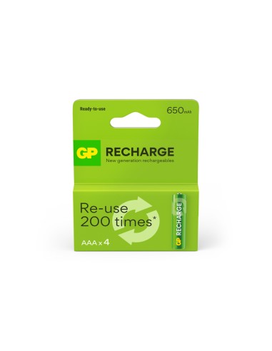 Pila gp recargable aaa 800 mah blister de 4...