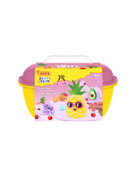 Juego jovi play&fun plastilina cofre sweet