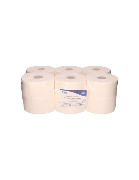 Papel higienico bunzl greensource celulosa virgen 2 capas bobina 150 mt para dispensador ref. 39939