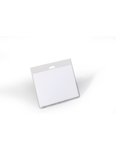 Portanombres durable pvc con perforacion para clip 60x90 mm