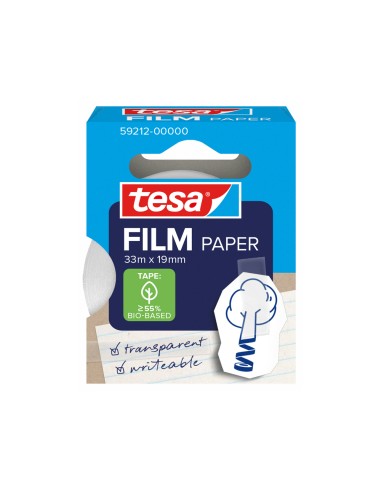 Cinta adhesiva tesa papel transparente 33 m x...