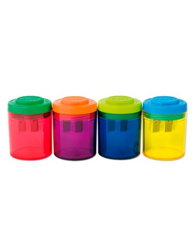 Sacapuntas milan collection plastico 2 usos + 4...