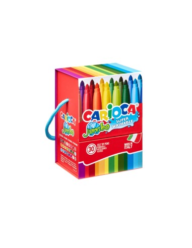 Rotulador carioca jumbo caja premium con asa 30...