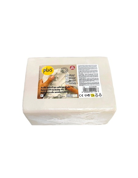 Pasta de modelar sio-2 plus extra color blanco paquete de 5 kg