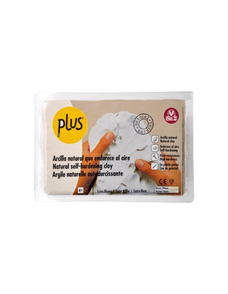 Pasta de modelar sio-2 plus extra color blanco paquete de 1 kg