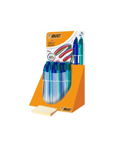 Boligrafo bic cuatro colores smooth gradiente...