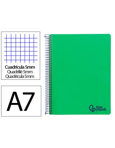 Cuaderno espiral liderpapel a7 micro wonder...