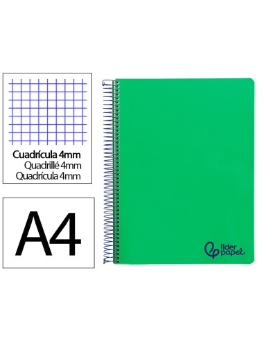 Cuaderno espiral liderpapel a4 wonder tapa...