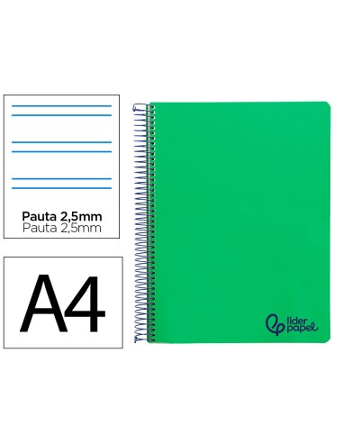Cuaderno espiral liderpapel a4 wonder tapa...