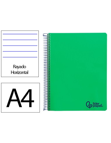 Cuaderno espiral liderpapel a4 wonder tapa...