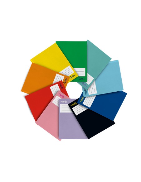 Libreta liderpapel smart a5 plus 48 hojas 75gr cuadro 4mm con margen colores surtidos