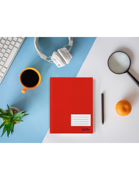 Libreta liderpapel smart a5 plus 32 hojas 75gr cuadro 3mm con margen colores surtidos