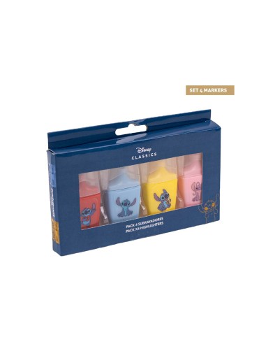 Rotulador fluorescente stitch pack de 4...