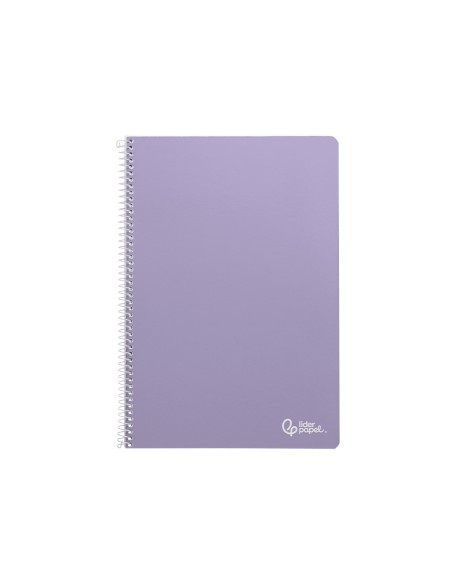 Cuaderno espiral liderpapel a5 micro smart tapa blanda 80h 75gr cuadro 5mm doble margen 6 taladros colores