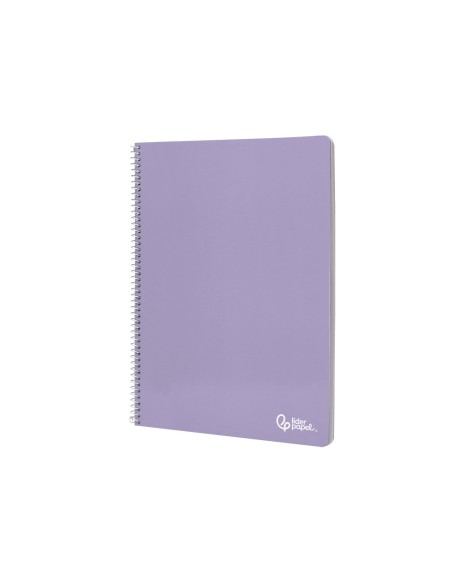 Cuaderno espiral liderpapel a5 micro smart tapa blanda 80h 75gr cuadro 5mm doble margen 6 taladros colores