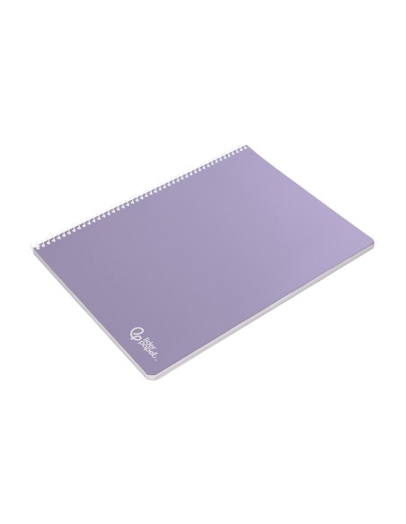 Cuaderno espiral liderpapel a5 micro smart tapa blanda 80h 75gr cuadro 5mm doble margen 6 taladros colores