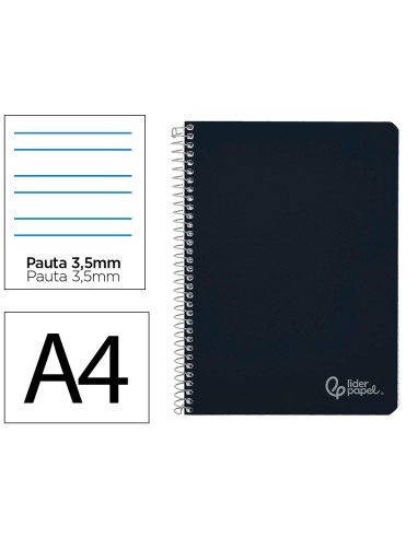Cuaderno espiral liderpapel a4 witty tapa dura...