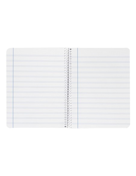 Cuaderno espiral liderpapel a4 witty tapa dura 80h 90gr pauta 2,5mm con margen color azul oscuro