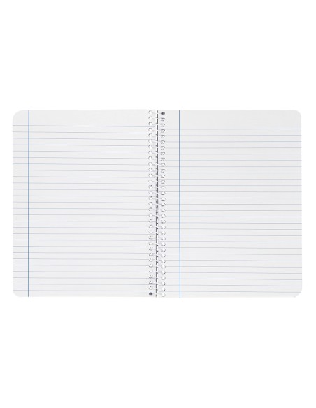 Cuaderno espiral liderpapel a4 witty tapa dura 80h 90gr rayado horizontal con margen color negro